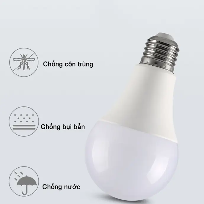 BÓNG BULB NẤM 5W ánh sáng trắng hoặc vàng