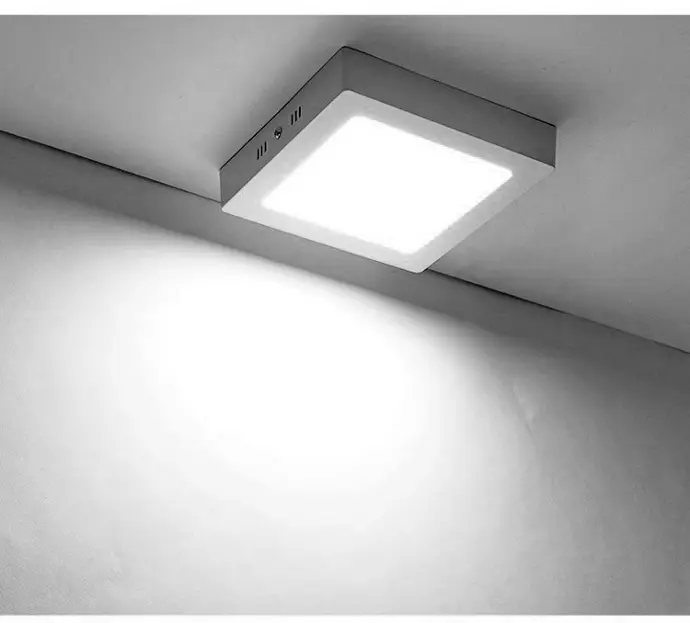 Đèn ốp trần, đèn led ốp trần 12w vuông ánh sáng trắng