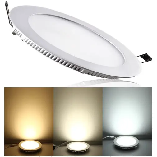 ĐÈN LED ÂM TRẦN SIÊU MỎNG tròn 6W 2 màu 3 chế độ Trắng-vàng